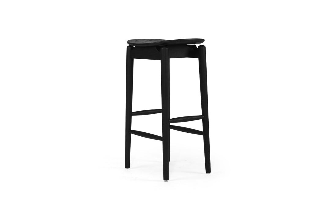 Harlow Backless Counter Stool - Black - Black 66cm Backless