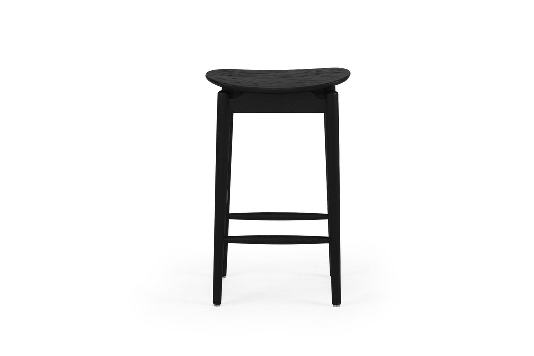 Harlow Backless Counter Stool - Black - Black 66cm Backless