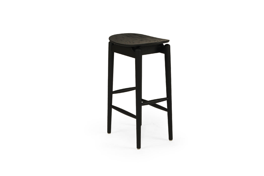 Harlow Backless Counter Stool - Black - Black 66cm Backless