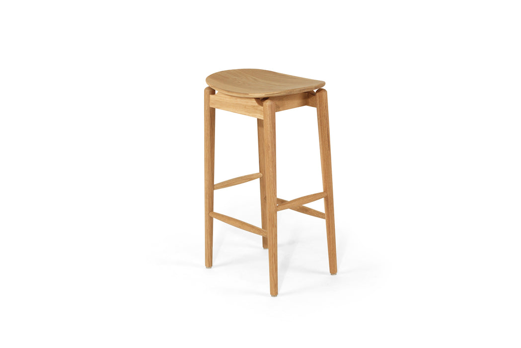 Harlow Backless Counter Stool - Natural - Natural 66cm Backless