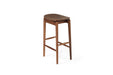 Harlow Backless Counter Stool - Walnut - 66cm Backless