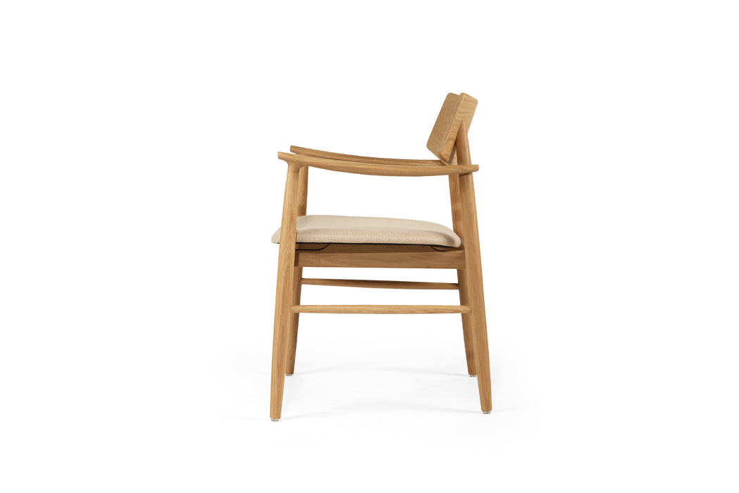 Harlow Dining Armchair - Natural - Natural Linen