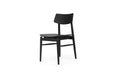 Harlow Dining Chair - Black with Timber Seat
