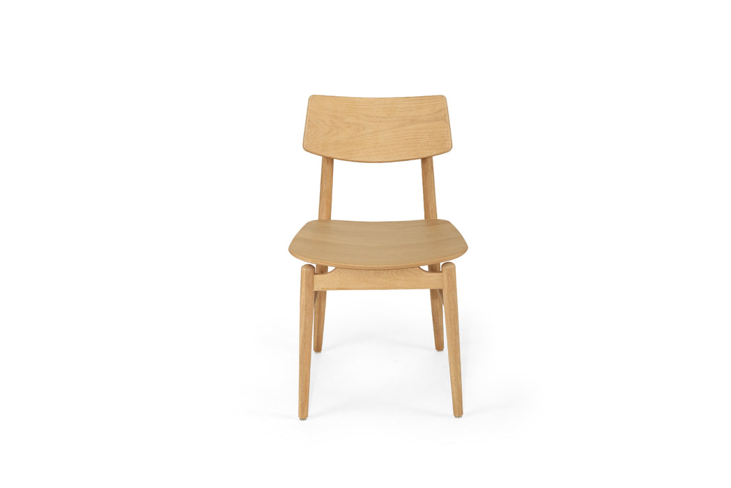 Harlow Dining Chair - Natural with Timber Seat
