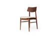 Harlow Dining Chair - Walnut - Linen