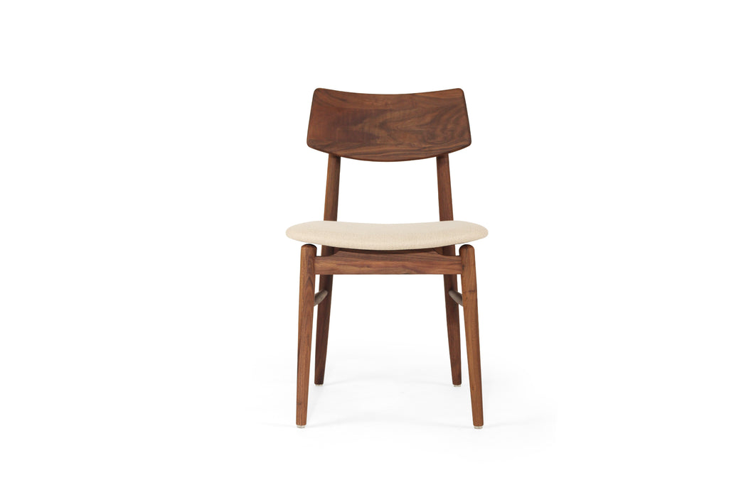 Harlow Dining Chair - Walnut - Linen
