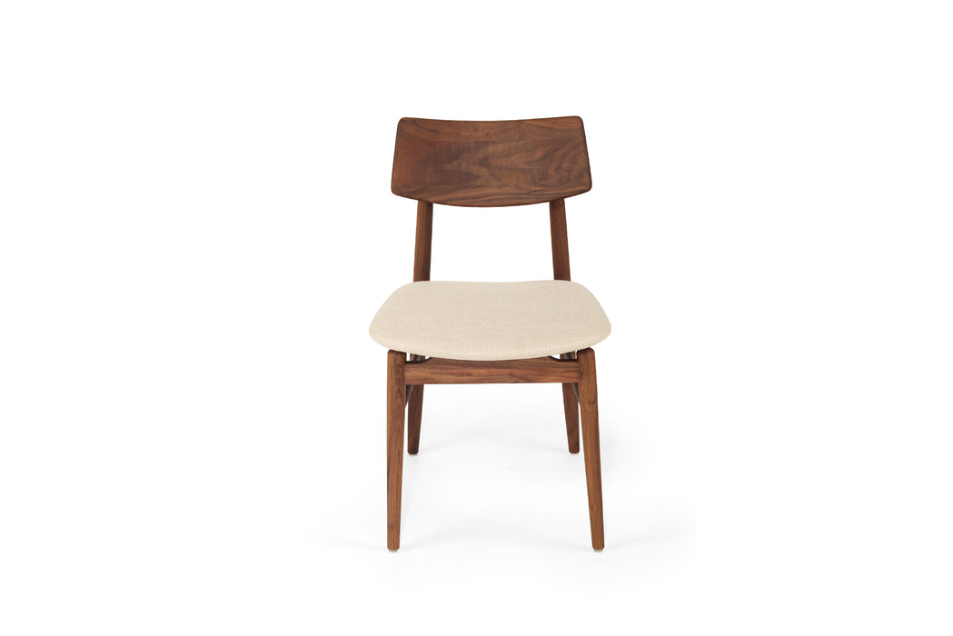 Harlow Dining Chair - Walnut - Linen