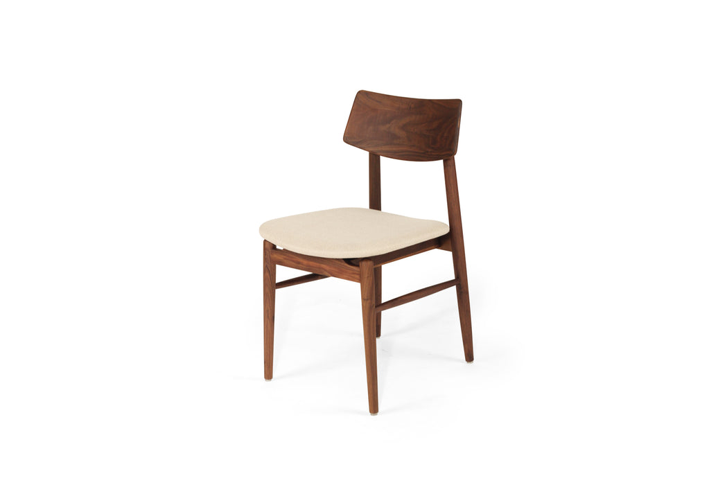 Harlow Dining Chair - Walnut - Linen
