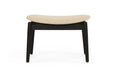 Harlow Foot Stool - Black - Black Linen