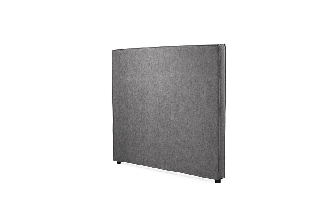 Harvey Upholstered Bedhead - King - Blue Grey
