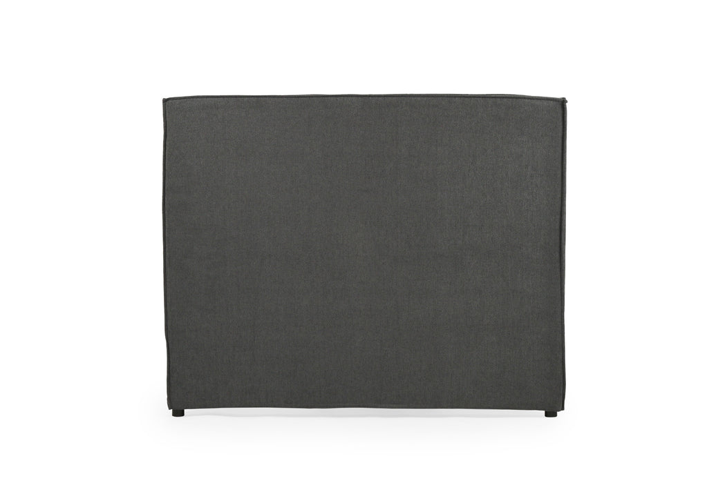 Harvey Upholstered Bedhead - Single - Charcoal