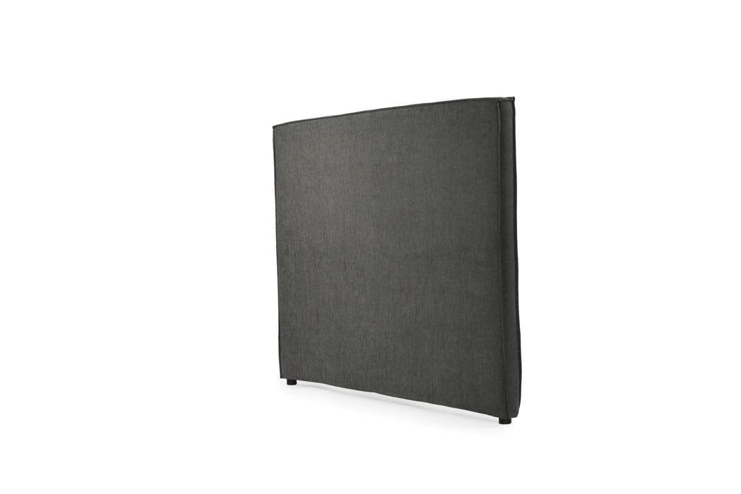 Harvey Upholstered Bedhead - Single - Charcoal