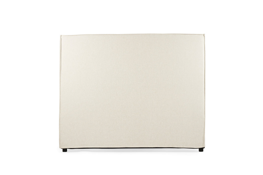 Harvey Upholstered Bedhead - King - Off White