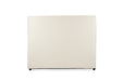 Harvey Upholstered Bedhead - Double - Off White