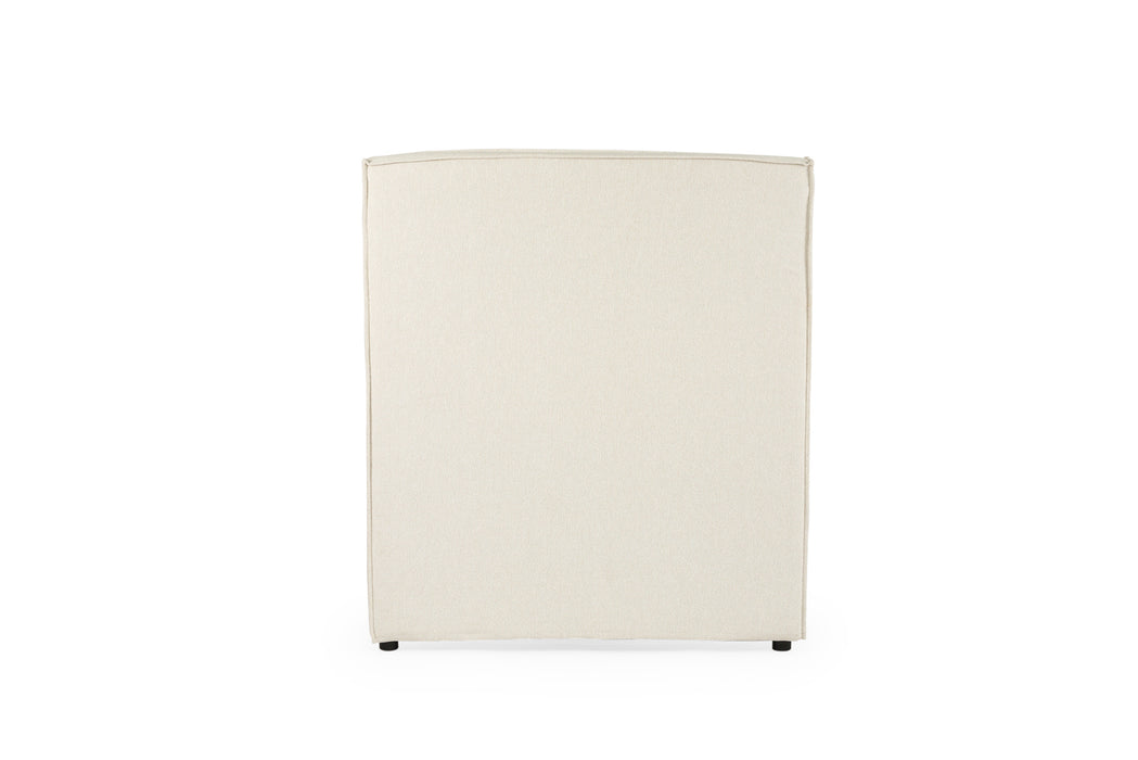 Harvey Upholstered Bedhead - King Single - Off White