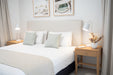 Harvey Upholstered Bedhead - King Single - Off White