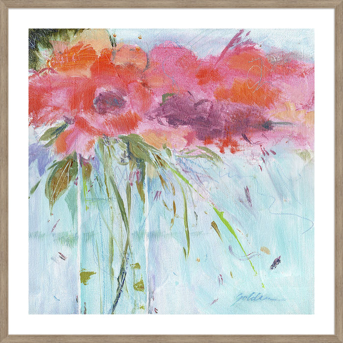 Heart Bouquet Composition Wall Art