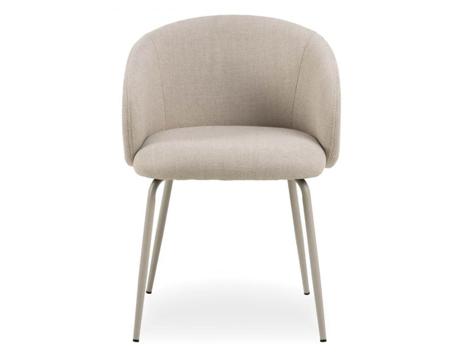 Henley Dining Chair - Light Gray Legs - Fawn Beige Fabric