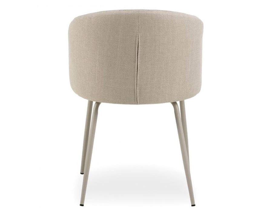 Henley Dining Chair - Light Gray Legs - Fawn Beige Fabric