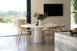 Hugo Dining Table - 160cm - Ivory - Ivory 160cm