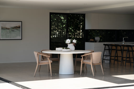Hugo Dining Table - 100cm - Ivory - Ivory 100cm