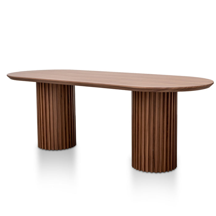 Marty 2.5m Wooden Dining Table - Walnut