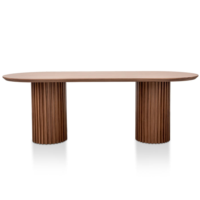 Marty 2.5m Wooden Dining Table - Walnut