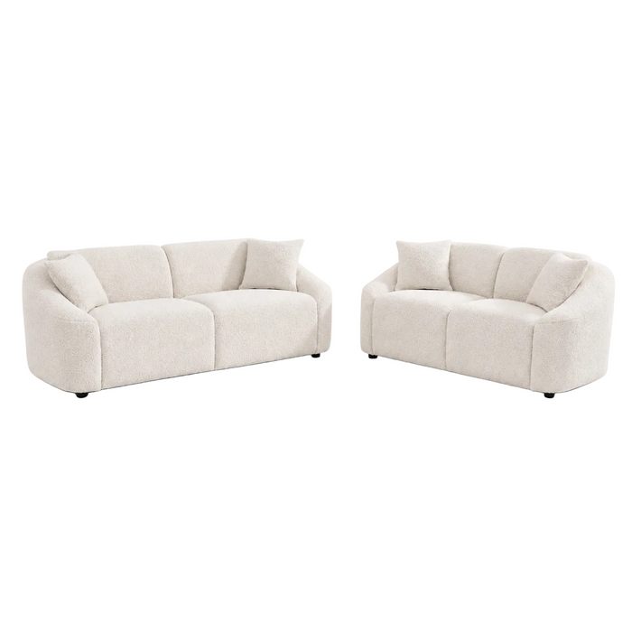 Mandy Boucle - 3 Seat Sofa Lounge - Ivory
