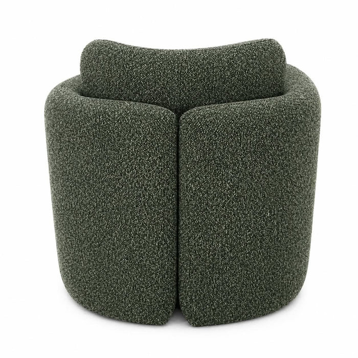 Munson Textured Fabric Accent Chair - OLIVE/GREEN