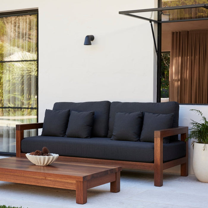 Cali Teak Sofa - Coal