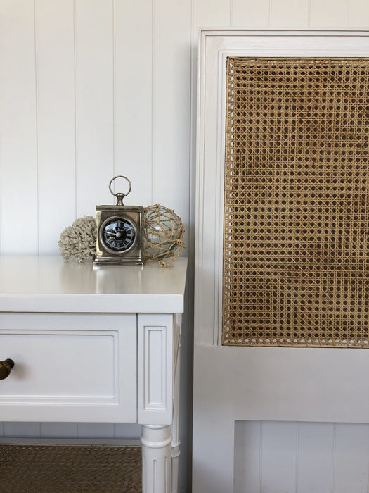 Harrison Cane King Bedhead - White