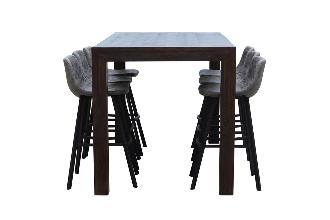 Nova Stool Grey Faux Leather