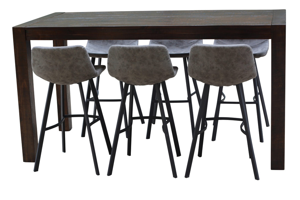 Nova Stool Grey Faux Leather