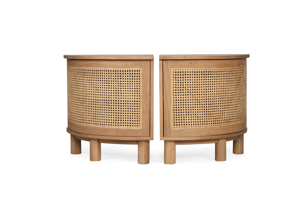 Luka Bedside Tables -Left & Right Pair