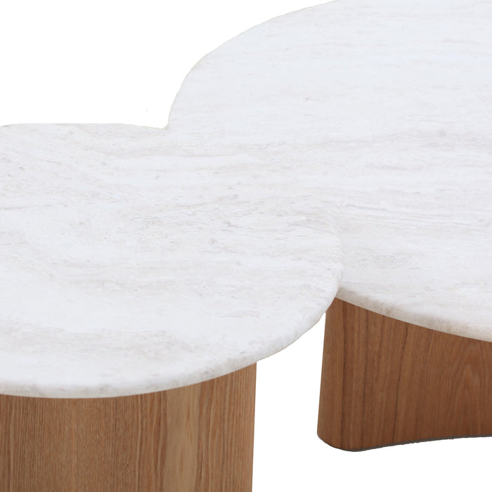 CCF8809-DW Nested Travertine Coffee Table - Natural