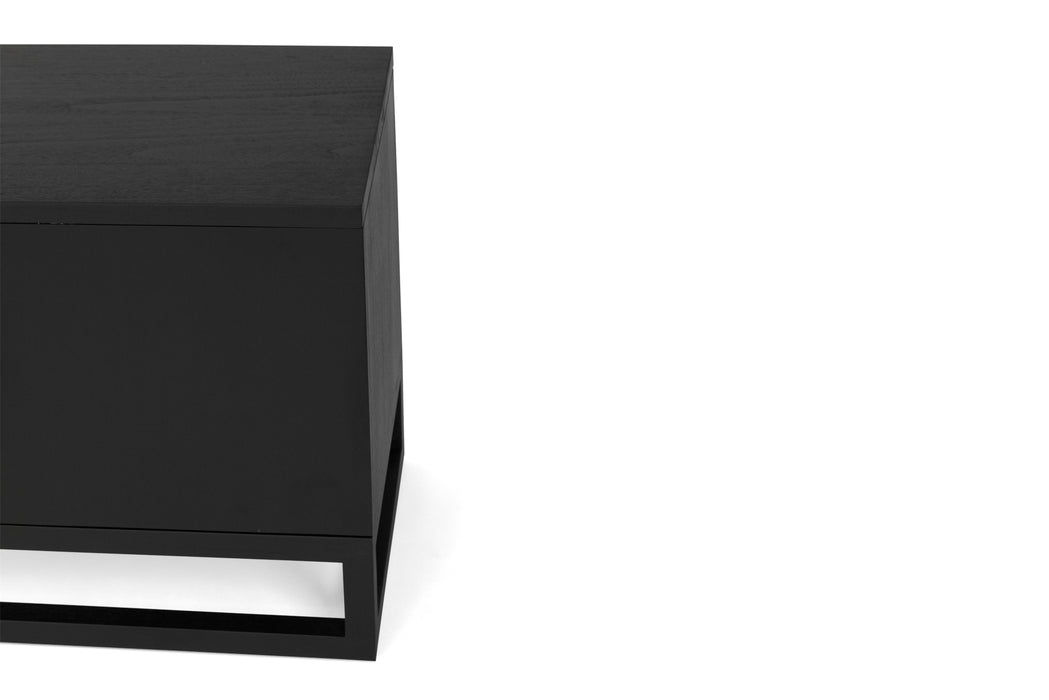Eden Entertainment Unit - 2m - Black - Black 200cm