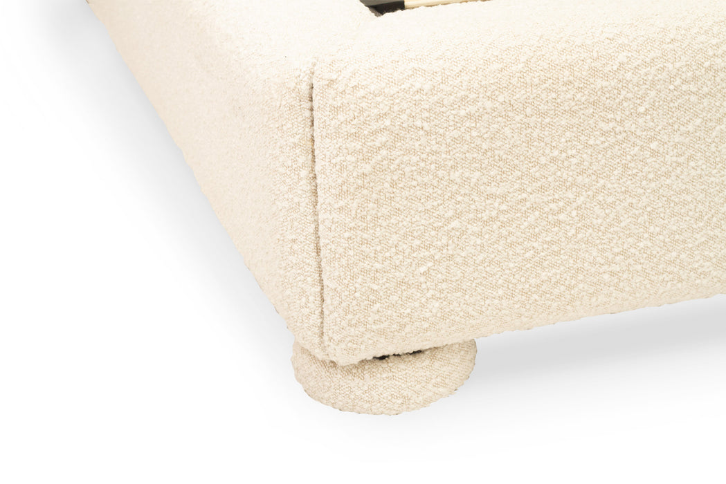 Milo Bed - Boucle Ivory - Queen