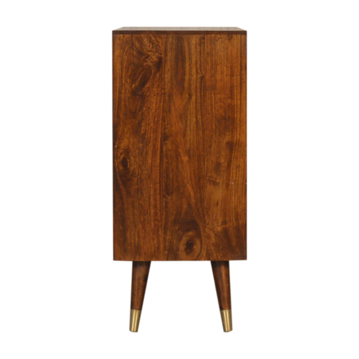 Manila Gold Cabinet - Brown, Wood