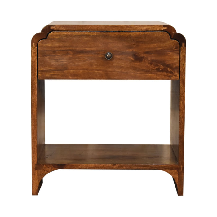 Newton Bedside - Brown, Wood