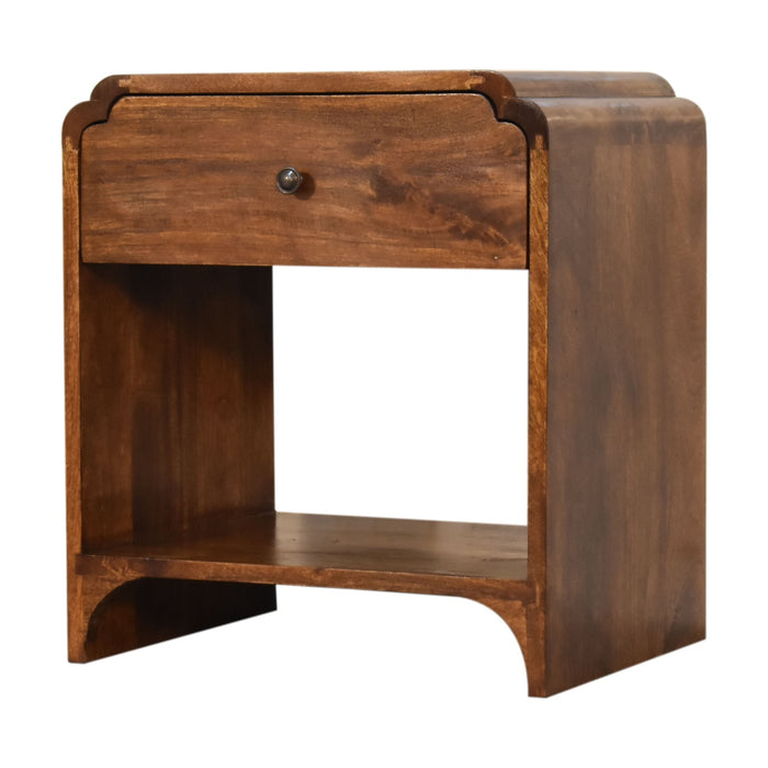 Newton Bedside - Brown, Wood