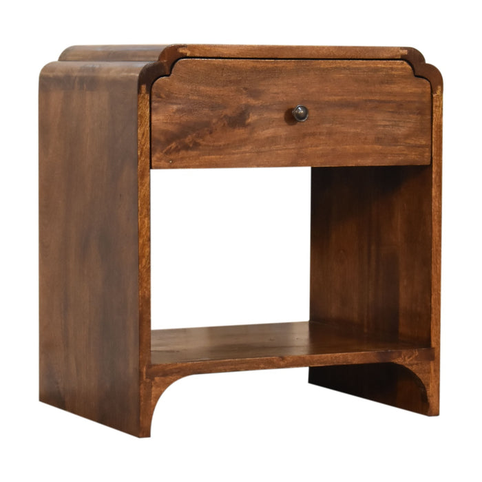 Newton Bedside - Brown, Wood
