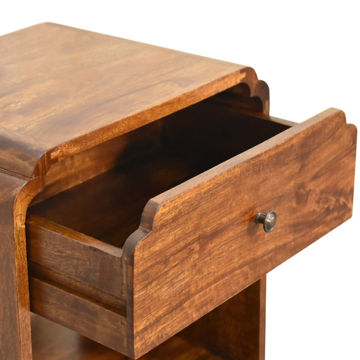 Newton Bedside - Brown, Wood