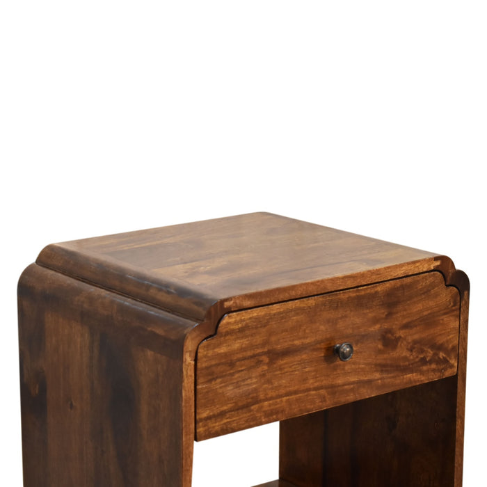 Newton Bedside - Brown, Wood