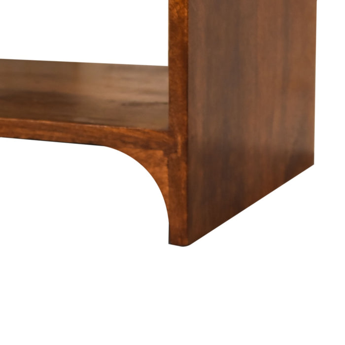 Newton Bedside - Brown, Wood