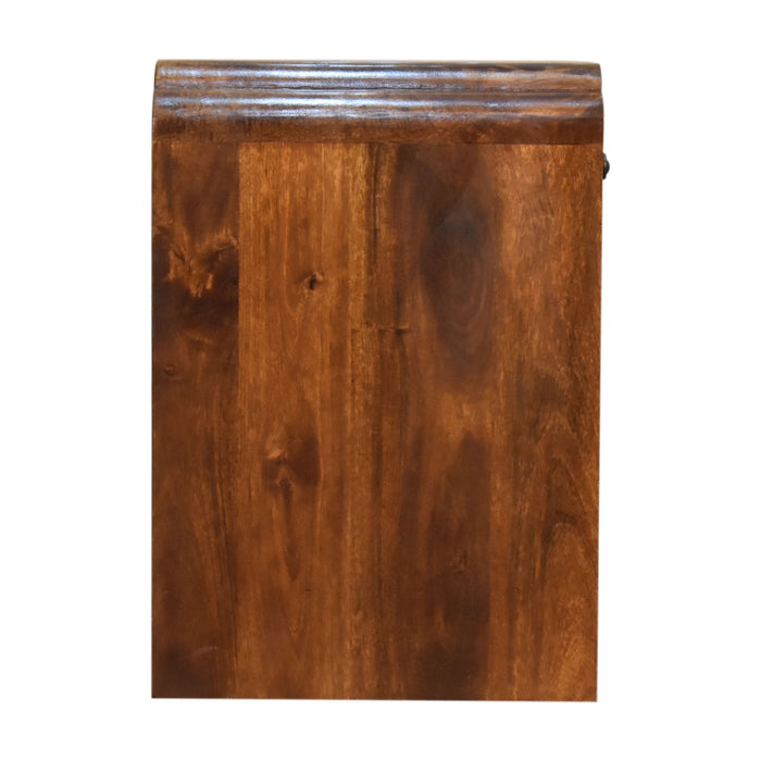 Newton Bedside - Brown, Wood