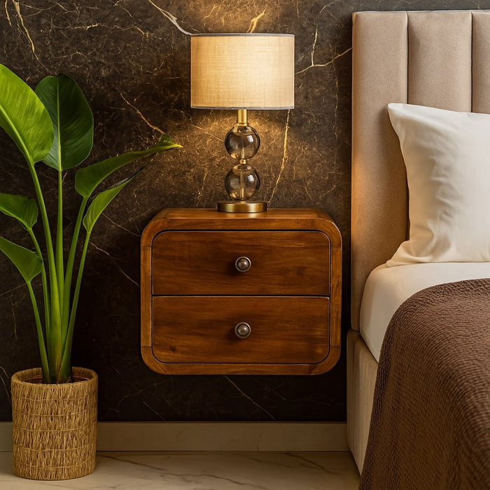 Floating Mini Chestnut Bedside