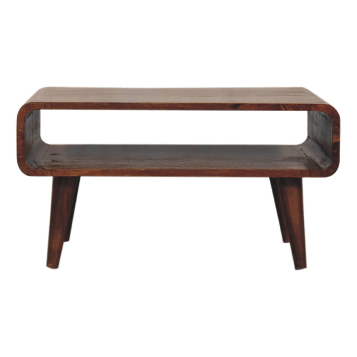 Open Chestnut Media Unit - Brown, Wood