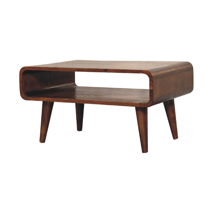 Open Chestnut Media Unit - Brown, Wood