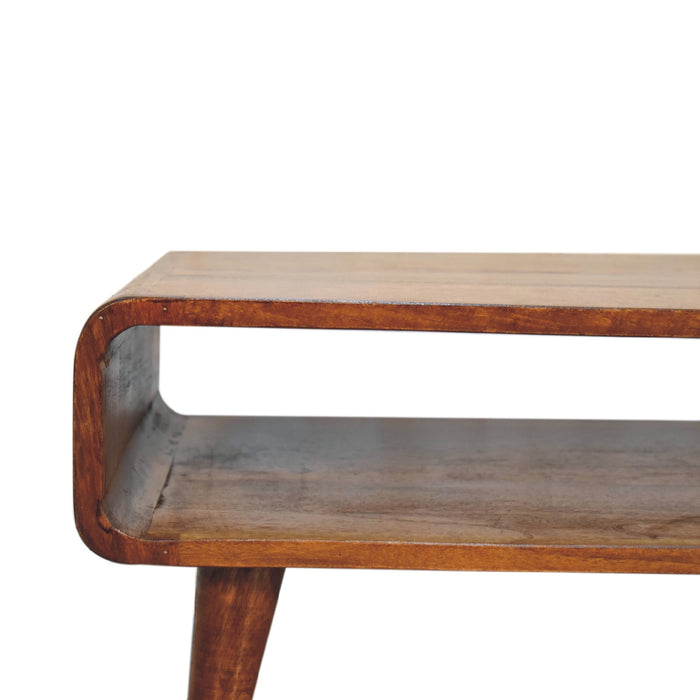 Open Chestnut Media Unit - Brown, Wood