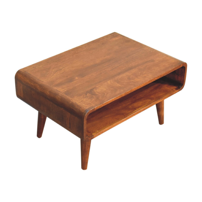 Open Chestnut Media Unit - Brown, Wood